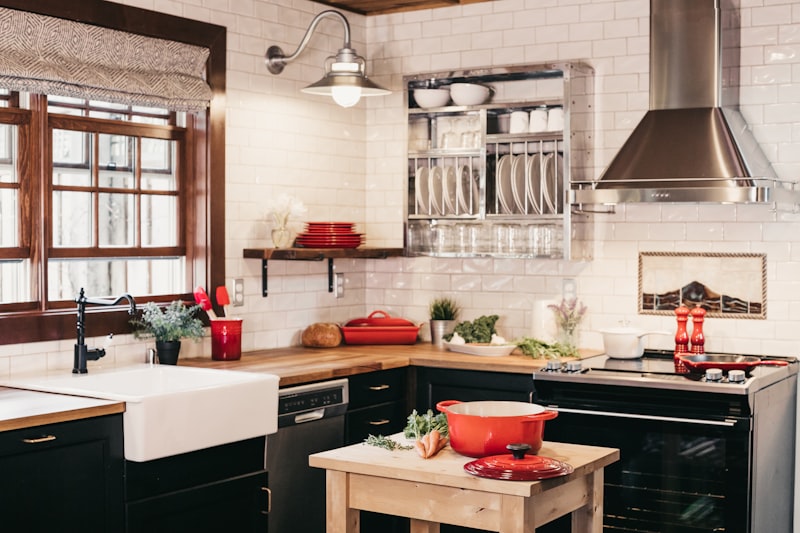 Premium kitchen with wood and stone — atmosphere image